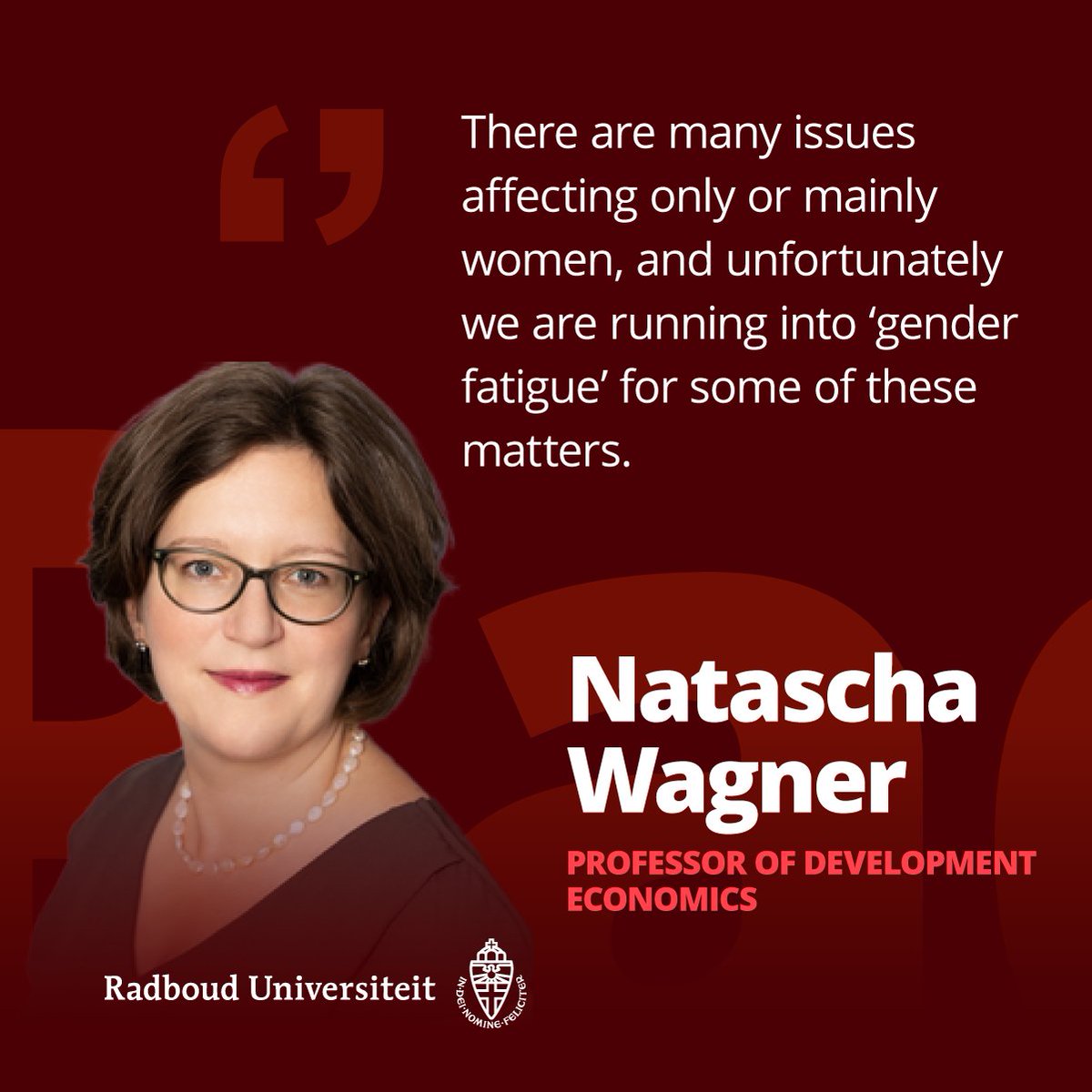 'What if the data we gather tell us that some of our efforts might be well intended and provide nice pictures but are otherwise simply not working?' On October 6th Natascha Wagner (Global Data Lab) will deliver her inaugural lecture @Radboud_Uni ru.nl/en/research/re…