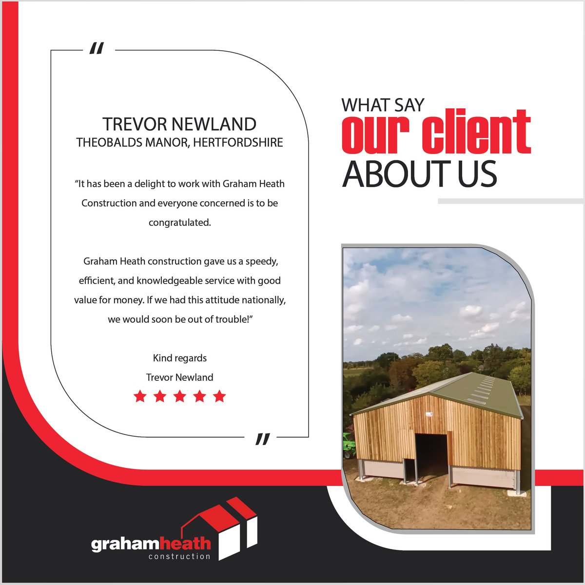 New Case Study! ⭐️⭐️⭐️⭐️⭐️
We manufactured and supplied this 100’ x 50’ x 20’ agricultural building in Hertfordshire 
You can read the full case study here: gh-construction.co.uk/new-agricultur…
#steelframebuilding #steelframebuildings #steel  #steelfabrication  #steelframedbuildings