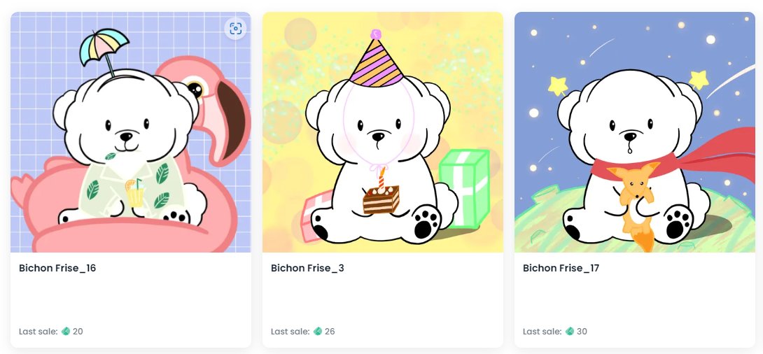 #OpenSeaNFT #NFT #NFTs #nftcollectors #puppy

멍-하!
오늘의 퍼피는 가을의
노말 비숑 퍼피입니멍💖🐶  

오픈씨에 27클레이에
22시 리스팅되었습니멍~~!❣️

+) 비숑 3마리 입양해주신
<a href="/choedaeyeong8/">Bichon NFT</a> / <a href="/nftdc12/">Bichon NFT</a>
감사합니멍🥰

오카방👉
open.kakao.com/o/gIqVXiTd

오픈씨👉opensea.io/assets/klaytn/…