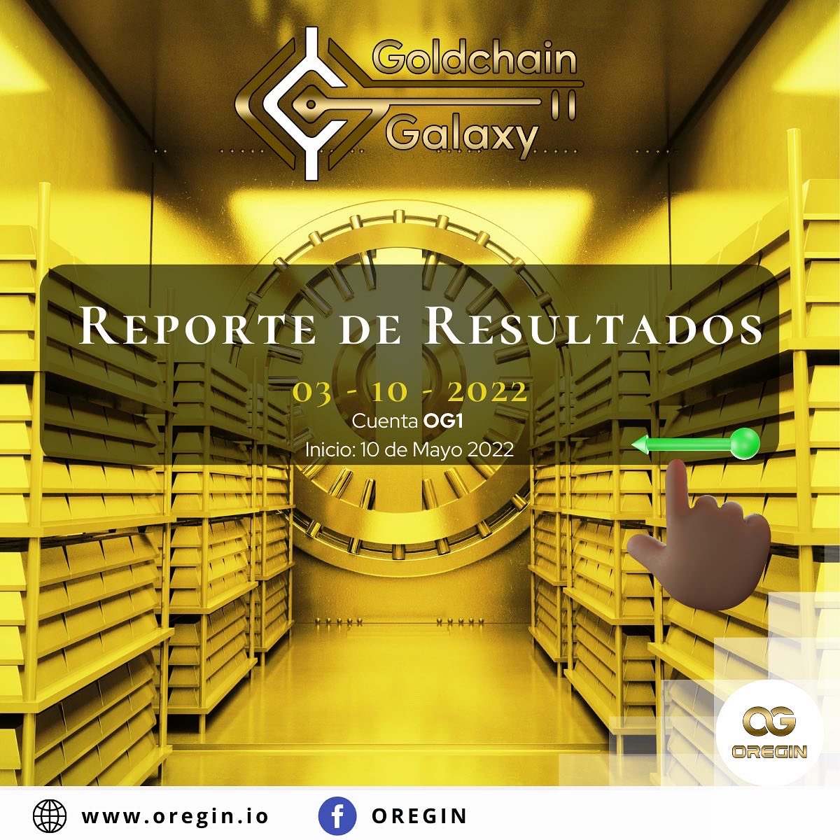 NearFutureToken's tweet photo. Resultados Mayo 10, 2022 - Octubre 4, 2022 en la Cuenta OG1 Miembros Goldchain Galaxy &amp; Near Future Tokens.

Obtén los Near Future Tokens sin la necesidad de una membresía Goldchain Galaxy con el potencial de brindar un beneficio cada semana en tokens.

#GoldchainGalaxy #OREGIN https://t.co/WwR7AcwQQM