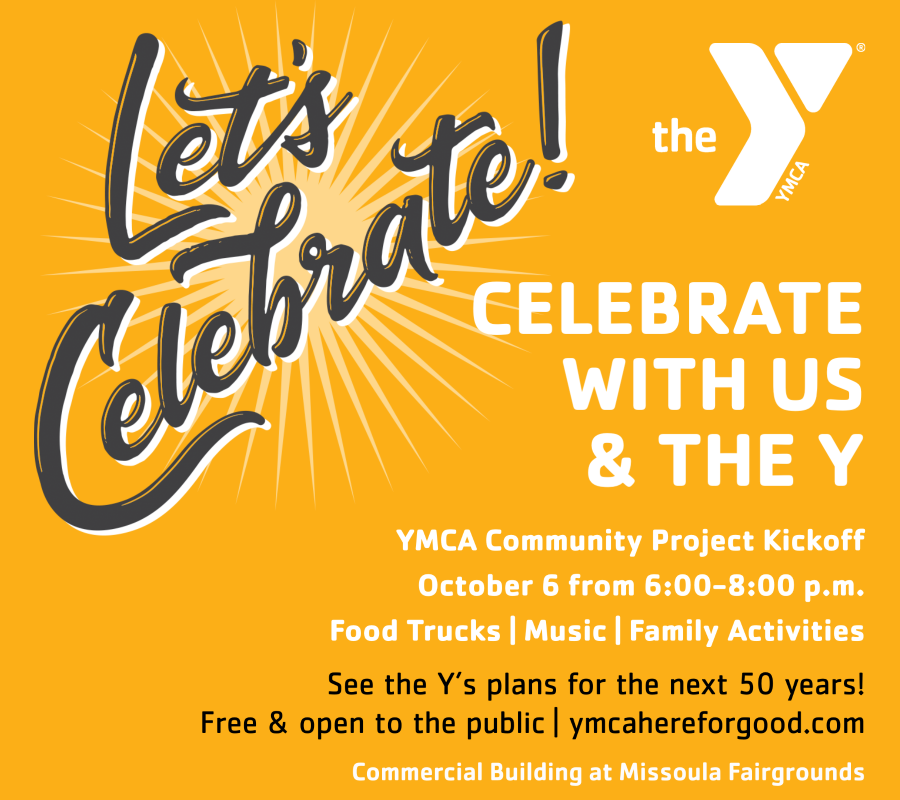 A quick reminder about the YMCA Here for Good Community Project kickoff on Oct. 6th! The event will be at the Missoula Fairgrounds. For more information, visit ymcamissoula.org/here-for-good. #ymcamissoula