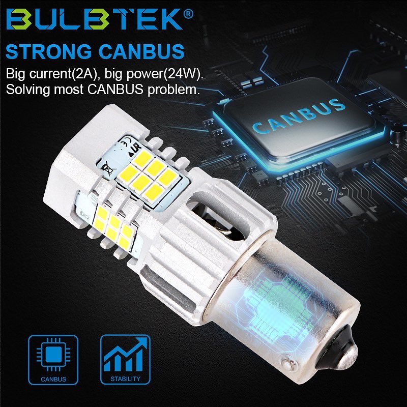 BULBTEK_LED_7's tweet photo. 🔥SMD3020-4 Car LED bulb.👍Super bright 24W, strong CANBUS, non-polarity.👉Available color: White, Red, Amber.✅Application: Turning, Reversing, Braking.🌐https://t.co/XQtmxWidZx#BULBTEK #SignalLEDBulb #TurningLEDBulb #ReverseLEDBulb #BackupLEDBulb #BrakeLEDBulb #TailLEDBulb https://t.co/uDojWdmbRp