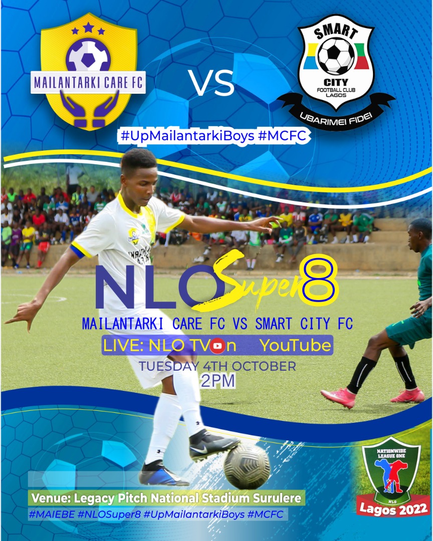 MailantarkiCFC's tweet photo. MATCHDAY 2 @theNNLO Super 8 #NLO22Super8 
Vs @FcSmartcity
Watch Live Via NLO TV On Youtube Today 2pm https://t.co/wueZNEPDDs
