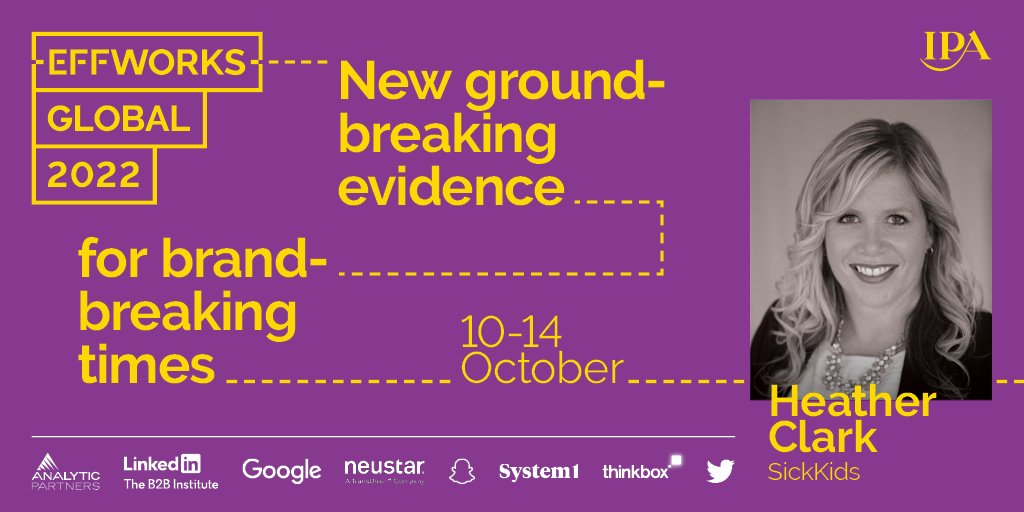 The_IPA's tweet photo. Join #IPAEff Awards judges @McCann_UK's @iamharjsingh, @GuinnessNGR's Adenike Adebola &amp; @sickkids' Heather Clark at #EffWorks 2022 as they explore the 2022 Awards winning stories &amp; the state of gold standard effectiveness. Book your ticket online now: 
https://t.co/5YWtgoxyzv https://t.co/U5x9ttVY1c
