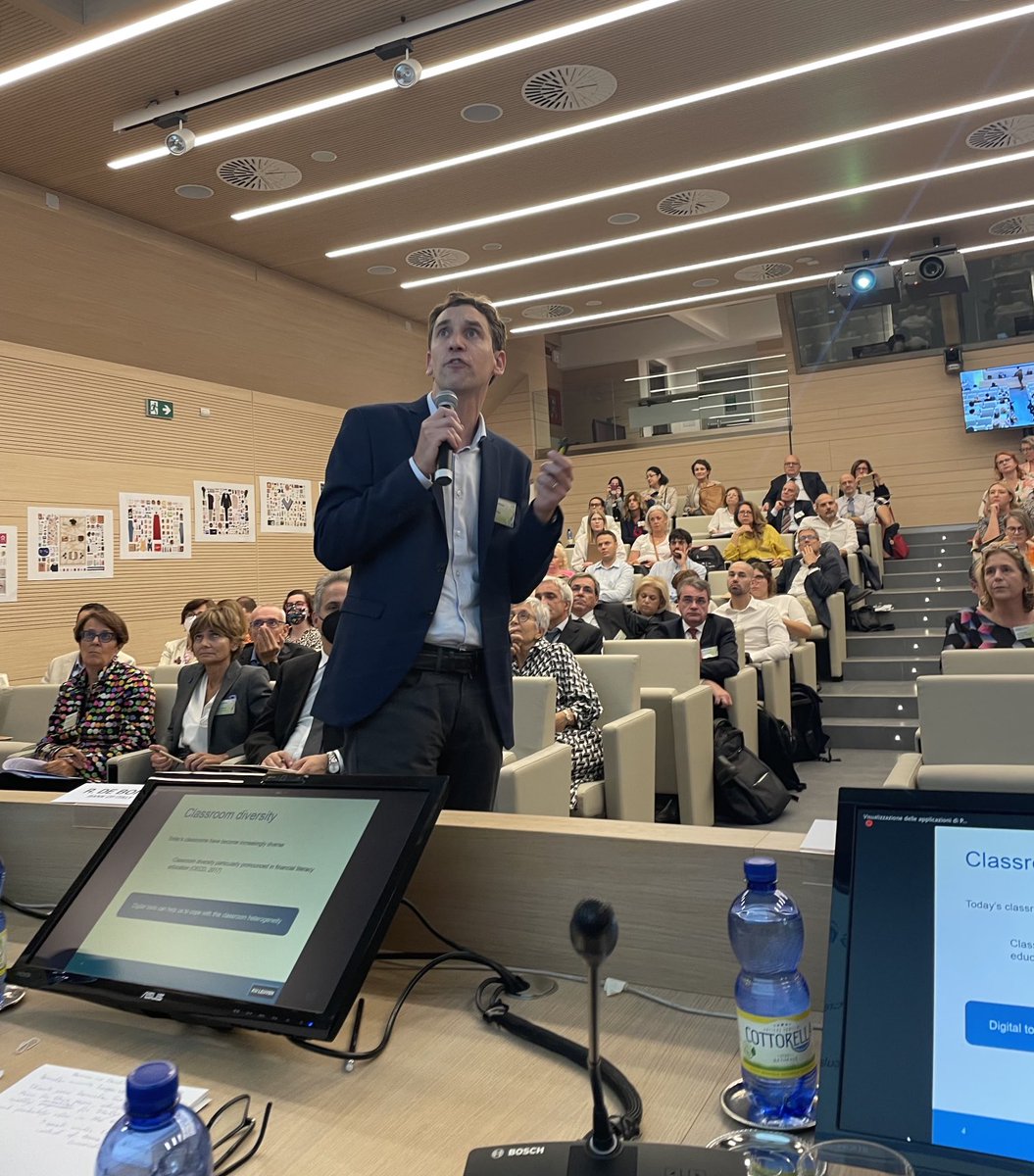 Now ⁦⁦<a href="/DeWitteK/">Kristof De Witte</a>⁩ presenting on financial education utilizing digital tools and tackling classroom diversity in the Digitalization and Financial Awareness conference ⁦<a href="/bancaditalia/">Banca d'Italia</a>⁩ ⁦<a href="/MdR_Torino/">Museo del Risparmio</a>⁩ ⁦<a href="/FinanceMuseums/">Finance Museums 🌎🌍🌏</a>⁩