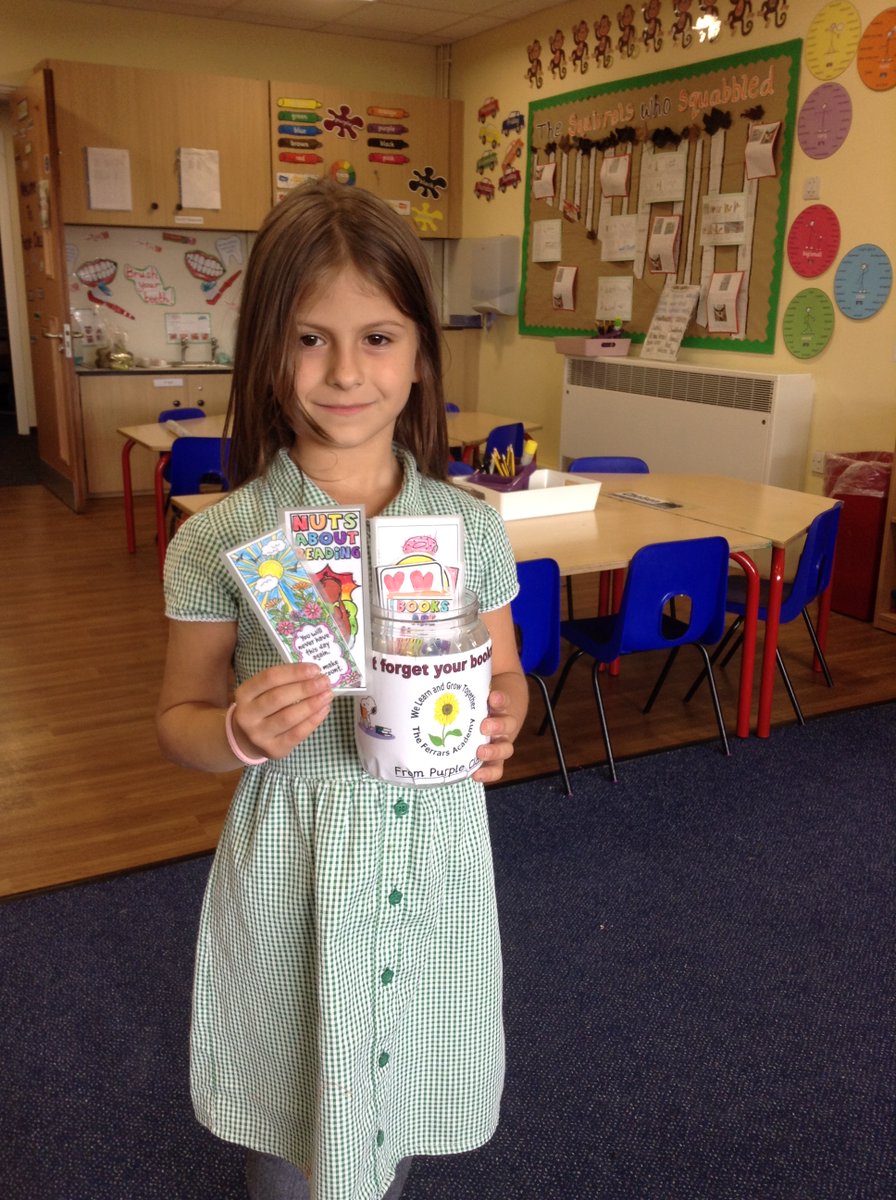 FerrarsAcademy's tweet photo. Our Year 2 children in Purple Class had a surprise visit from @priorygardensurgery! The children had a wonderful time creating personalised bookmarks for all the staff to use in their new surgery library. We were thrilled to have been gifted new science books, gifts and https://t.co/Kp8iULFupH