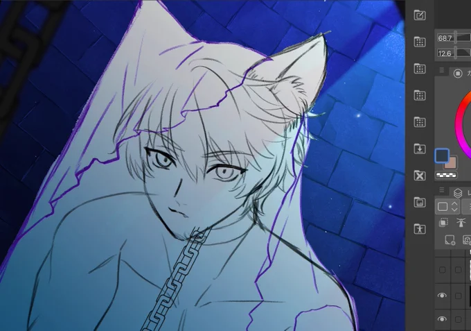 久しく描かなかったからか顔がばぶちゃん…… 
