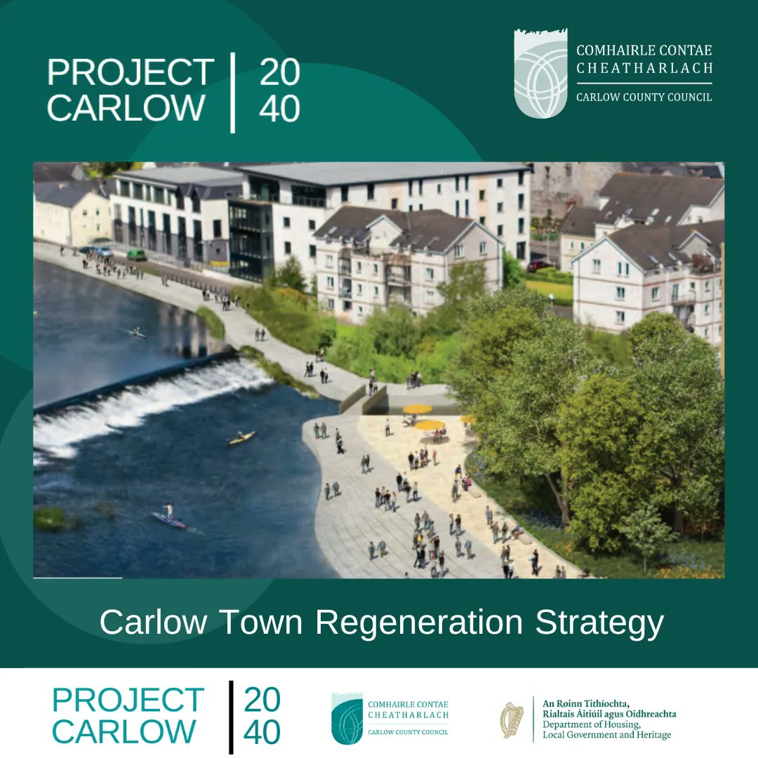 Carlow2040's tweet photo. Carlow Town has developed a balanced infrastructure, designed to create an environment where residents &amp; visitors have access to a variety of services, including world class cultural spaces, traditional social infrastructure, quality parks &amp; walks.
Info https://t.co/a8JYCApQVI https://t.co/A7gsE83TdZ