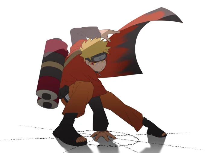 NARUTO20周年おめでとうちゃんと描けなかったので再掲で失礼します!(1枚正史にないのがいますが) 