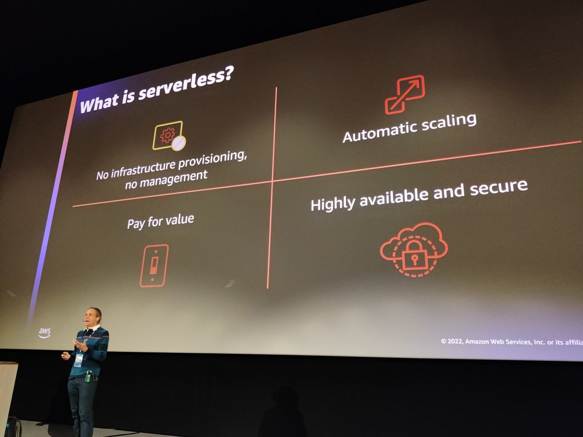 - Auto scaling
- Managed
- Provisioned
- Secure
- Pay as you go

🤔 So I can just deliver value to users?

Who would NOT want to be #serverless?

@julian_wood
#GOTOcph