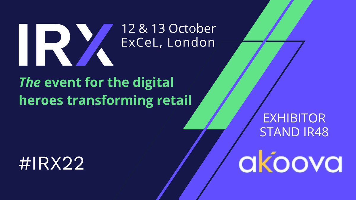 etailexpo's tweet photo. Announcing @akoova as an exhibitor for #IRX22.  Their experience stretches to the very beginning of ecommerce and beyond, and is looking even further into the future. REGISTER HERE > https://t.co/GoXFDoHuWo

#DTXeurope #MarketingDigital #Business  #ecommercebusiness https://t.co/bDLAbhbHtY
