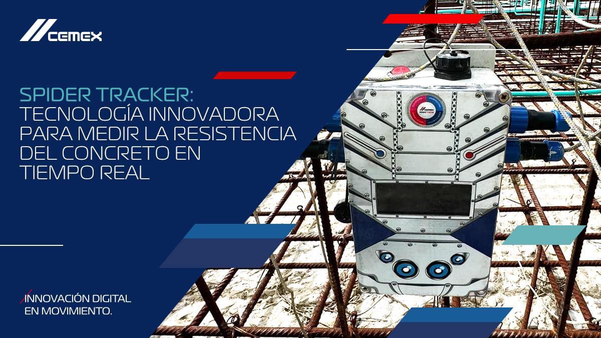 Felipe_AguirreG's tweet photo. ¡En #CEMEX no paramos de Innovar! #SpiderTracker es nuestra nueva tecnología que incorpora sensores para monitorear el concreto durante su colado y endurecimiento, y medir su resistencia en tiempo real con una precisión de hasta 95%. Conoce más aquí: https://t.co/JA53hKAwC2 https://t.co/cDdUbFX4Lz