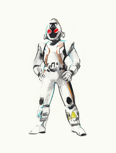 学生のときのらくがきの仮面ライダーフォーゼ、なんとも言えない儚さがある。 