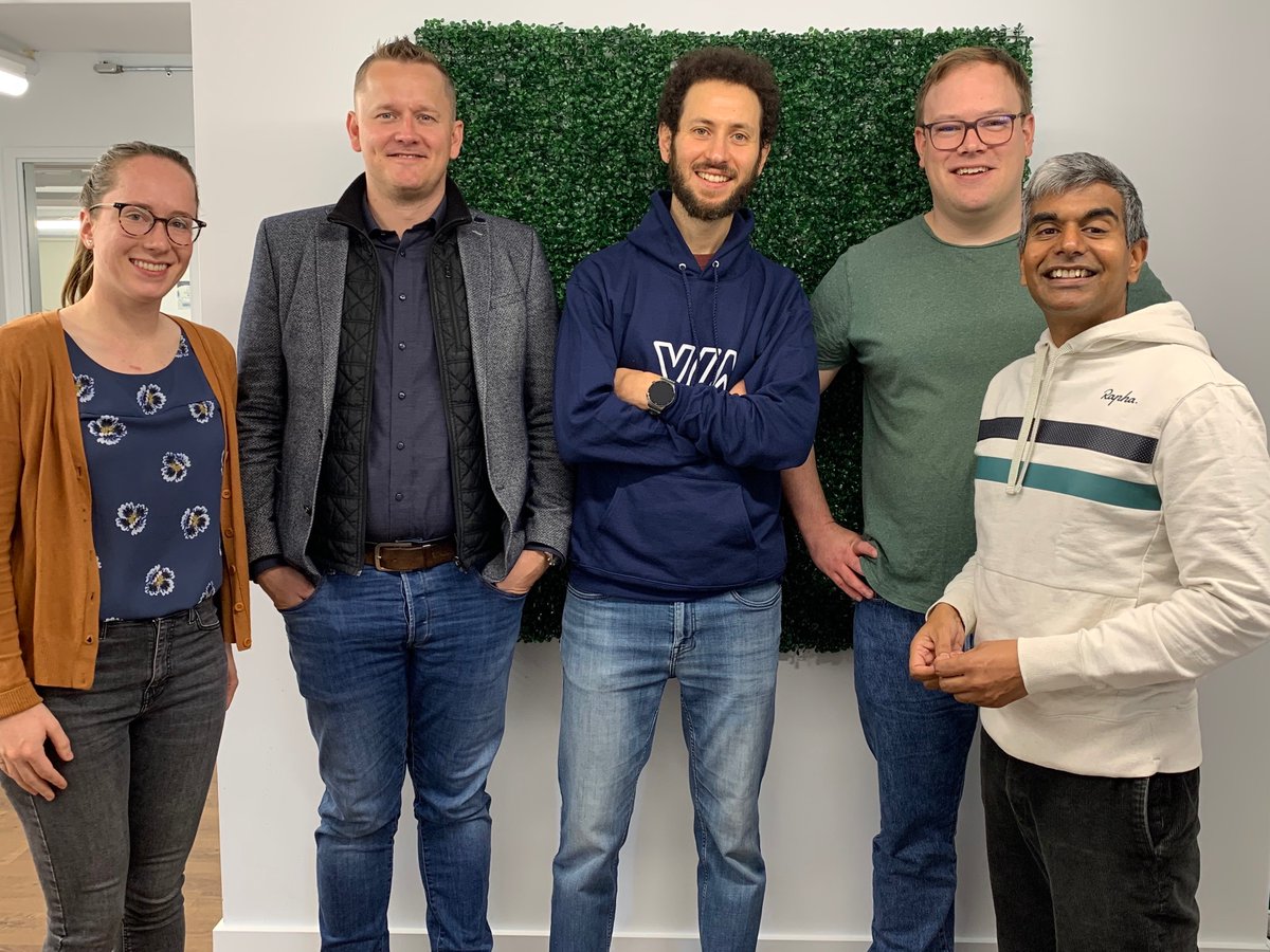Select members of the global <a href="/solvewithvia/">VIA</a> team all in one place! From L to R, Natalie Winger (Canada), @RaimundNeuauer (Switzerland), Madjid Aoudia (France), @John_Muddle (Spain), <a href="/colin_gounden/">Colin Gounden</a> 

#people #values #culture #mission #global #blockchain