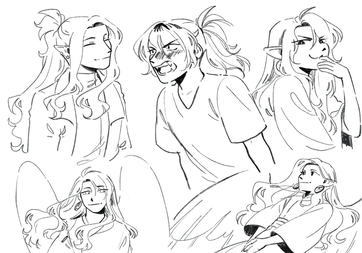 some scribbles from the last few days! (feat. colouring and some cute additions by eggs ๐)