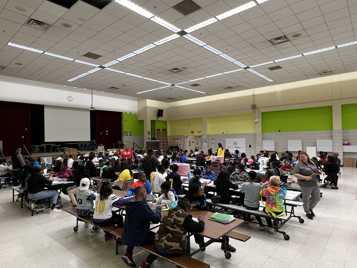 MrBretWoodley's tweet photo. Our first anti-bullying assembly with the 5th and 6th grade scholars! #bullyawarenessmonth
#weareFLICS https://t.co/5PUJZVDW2u