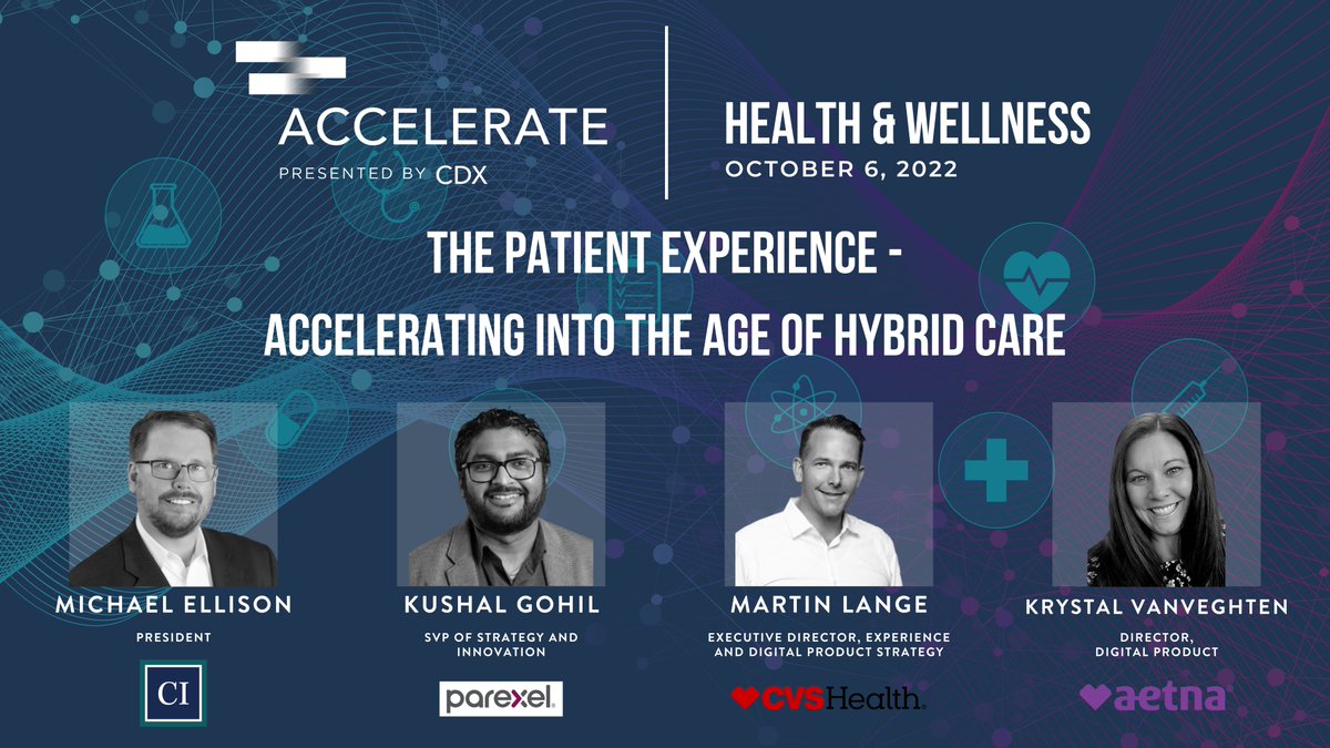 kushalgohil's tweet photo. Join me alongside other healthcare industry leaders for CDX #CDXAccelerate Health+Wellness on Thursday, Oct. 6 in Boston! We will focus on how tech and digital tools can help improve health and wellness for consumers in a post-pandemic world.
Register now: https://t.co/bIMlQBj3zb https://t.co/LLd1XwoUnf