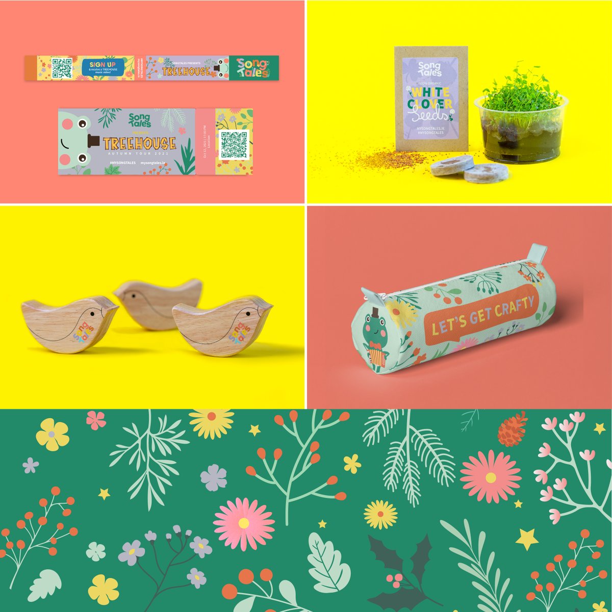 _TapCreative's tweet image. Our inner child is alive!! 🐸 We are so excited to share our Branding for Song Tales, an interactive, musical subscription box for children conceived by @CeolConnected 

We created a fantastical identity for SongTales spanning a logo mark, to the subscription box, to the website.