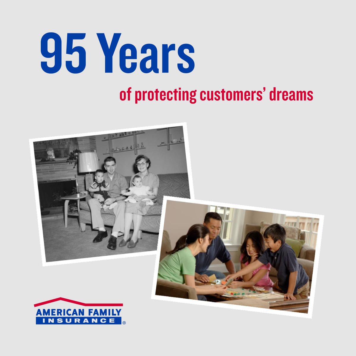 ToddStraub1's tweet photo. Happy anniversary, @AmFam! 🎉 We're celebrating 95 years of inspiring others to follow their dreams – with the promise to protect them, no matter the circumstances. It's how our business started 95 years ago, and it's a promise we take wherever we go. #iWork4AmFam https://t.co/Lkfbe1L636