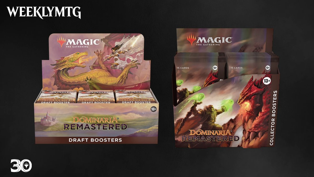 Now we're talking about Dominaria Remastered! #MTGDMR is a draftable set  composed of cards throughout Dominaria's history