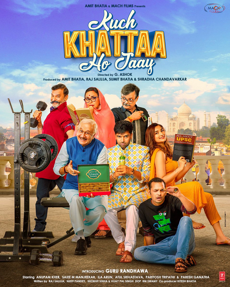 Zyada Mithe Se Kahin Sugar Na Ho Jaay…Aaiye.. “KUCH KHATTAA HO JAAY” 🤭 #KuchKhattaaHoJaay @KKHJOfficial @GuruOfficial @AnupamPKher @AtulShree62 @IlaArun2 @Pparitosh1 @MachFilms @AmitBhatia2210 @machconferences @rajsalujatheone @shradhabhay10 @TSeries #PareshGanatra