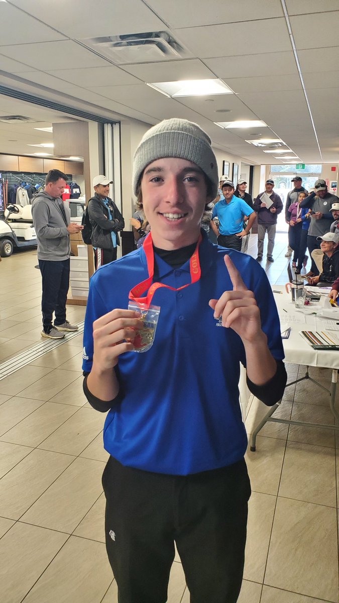 Congratulations to ROPSSAA golf champion, Aiden C. He will be heading to OFSAA next week!