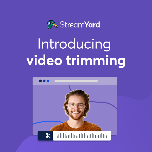 streamyardapp's tweet photo. 🚀 Now you can trim your recordings with StreamYard! This feature is available on all plans & can be accessed in the Video Library. Try it today!
Learn about this feature here: https://t.co/nPnud7Ksq3
#contentcreation #videorepurposing https://t.co/GpsYPCWMEX