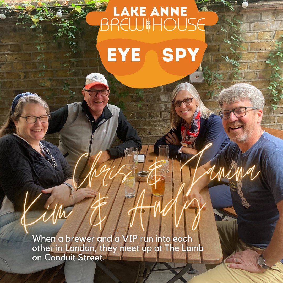 lakeannebrew's tweet photo. What do you get when our (well traveled) Brewer Andy & Kim meet up in London with VIP customers Chris & Janina? Pints at The Lamb, of course!
.
#eyespy #LABHonthelamb #thelamb #youngspub #brewingbeerbuildingcommunity #barwithaview #restonva #craftbeerlove #thelambpub https://t.co/cwHMUnqeMG