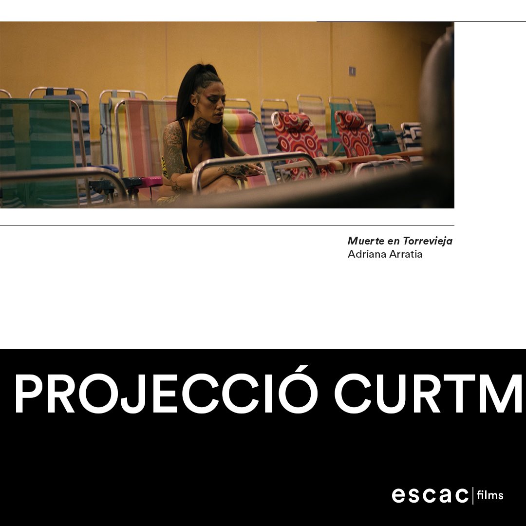 escac's tweet photo. #EscacFilms | 📽 Ahir al #cinesadiagonal es va projectar el curtmetratge de treballs de final de #grau ‘Muerte en Torrevieja’ dirigida per Adriana Arratia. https://t.co/D0HamMjc16
