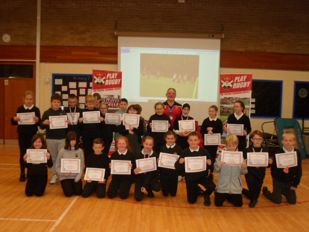Following the tournament of last week, my favourite bit, recognition of everyone's efforts. Winning Teams, however more importantly 'Values', Ambition-Honesty-Responsibility-Respect. Well done to all pupils &amp; staff 🏴󠁧󠁢󠁳󠁣󠁴󠁿🏆🏴󠁧󠁢󠁳󠁣󠁴󠁿 <a href="/FifeActiveSch/">Fife Active Schools</a> <a href="/scotrugbycoach/">Scottish Rugby Game Development</a>