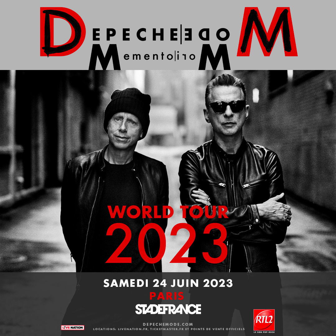 [ANNONCE] @DepecheMode sera de retour sur la scène du <a href="/StadeFrance/">Stade de France</a> pour son Memento Mori World Tour le samedi 24 juin 2023.

🎟️ Mise en vente le mardi 11 octobre à 10H00 sur stadefrance.com

🔥 Un concert <a href="/LivenationFR/">Live Nation France</a> 

#DepecheMode #MementoMori #MementoMoriWorldTour