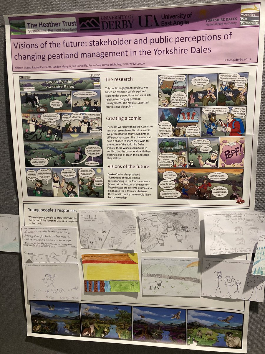 I’m presenting our work on peatland visions of the future at #PeatConf22 If you’re interested in stakeholder and public engagement, visit our poster upstairs this evening, and come to my talk on Thursday morning (Room 5) @ypp_peat @heathertrust @RachelCarmenta
