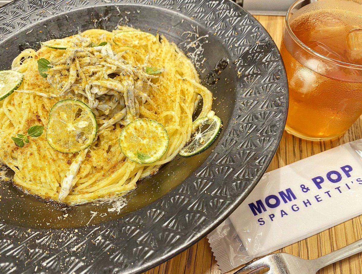 peko_shanghai's tweet photo. #徳島スダチと小鮎のカラスミスパゲッティ
#momandpopsspaghetti
#momandpops
#toranomonhills
#虎ノ門ヒルズビジネスタワー
#虎ノ門ランチ
#虎ノ門ヒルズ https://t.co/V7TsPP83Mo