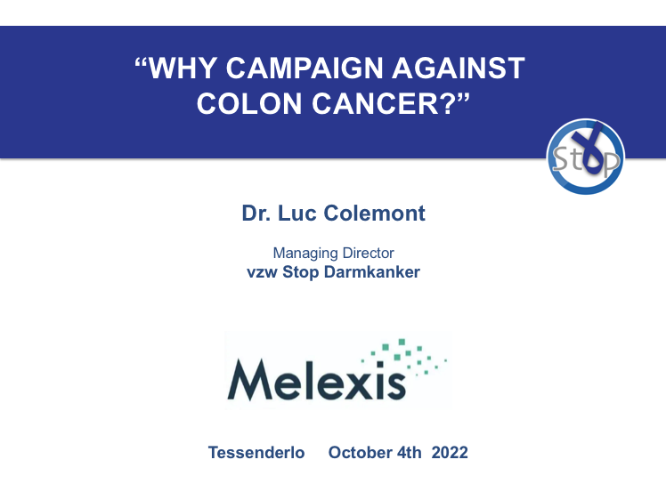 LucColemont's tweet photo. Ready @Melexis_Sensors in Tessenderlo for @StopDarmkanker keynote “Why campaign against colon cancer?” 😉 #623 

#sharingknowledge 💙
#dothetest 🙏 #awareness https://t.co/bph3PH9uee