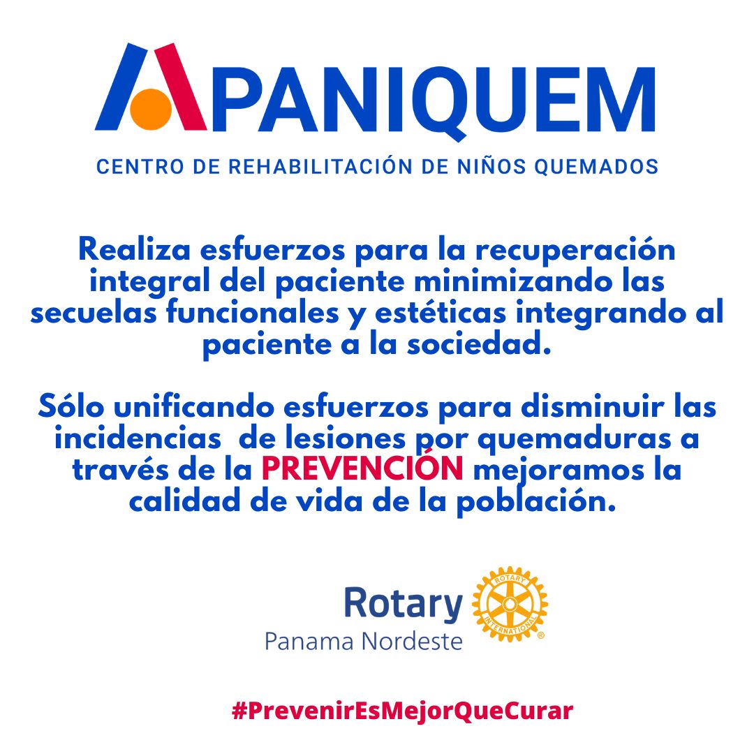 #Apaniquem #prevención #Panama #nomasniñosquemados