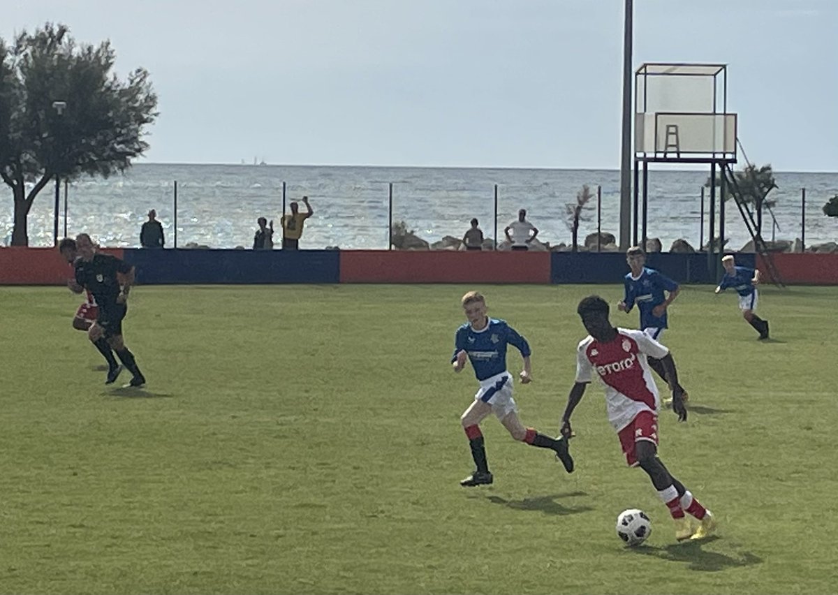 4Ssharp's tweet photo. A stern test today for @RFC_Youth U16s vs Monaco in Croatia at the #IstriaCup

Good to see @markspalding23 team continued to try to play and press at the right times despite the level of opponent. #DNA 

Great seeing @Karas_Alan working hard with the GKs and back line. https://t.co/7VHOpatRC3