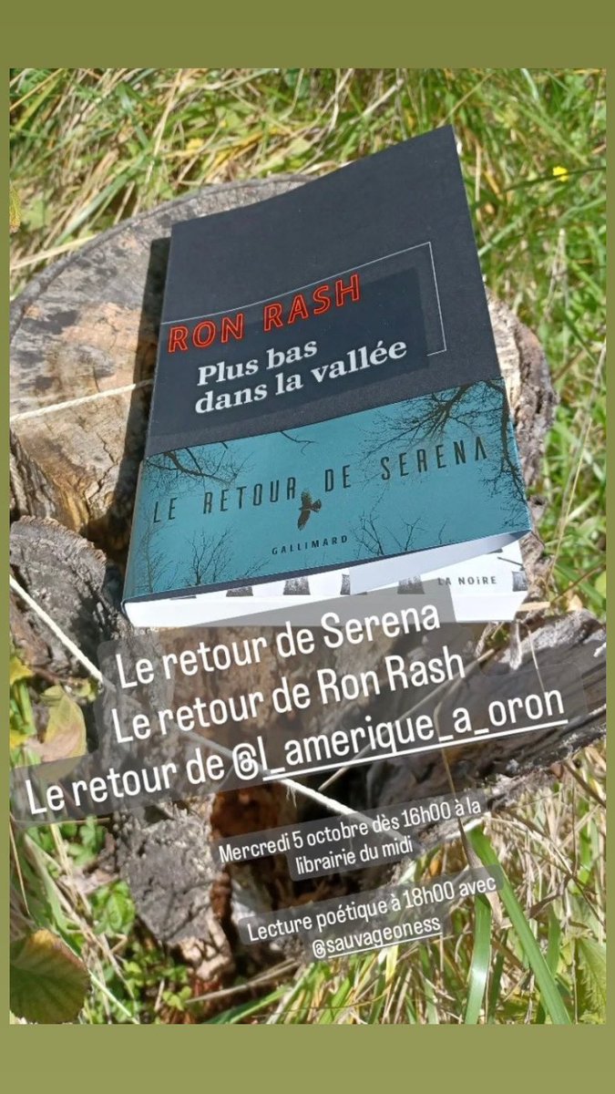 Ron Rash est arrivé en Suisse. Il sera  à la Librairie du Midi le 5 octobre dès 16h avec un nouveau roman et une nouvelle adaptation en roman graphique!
