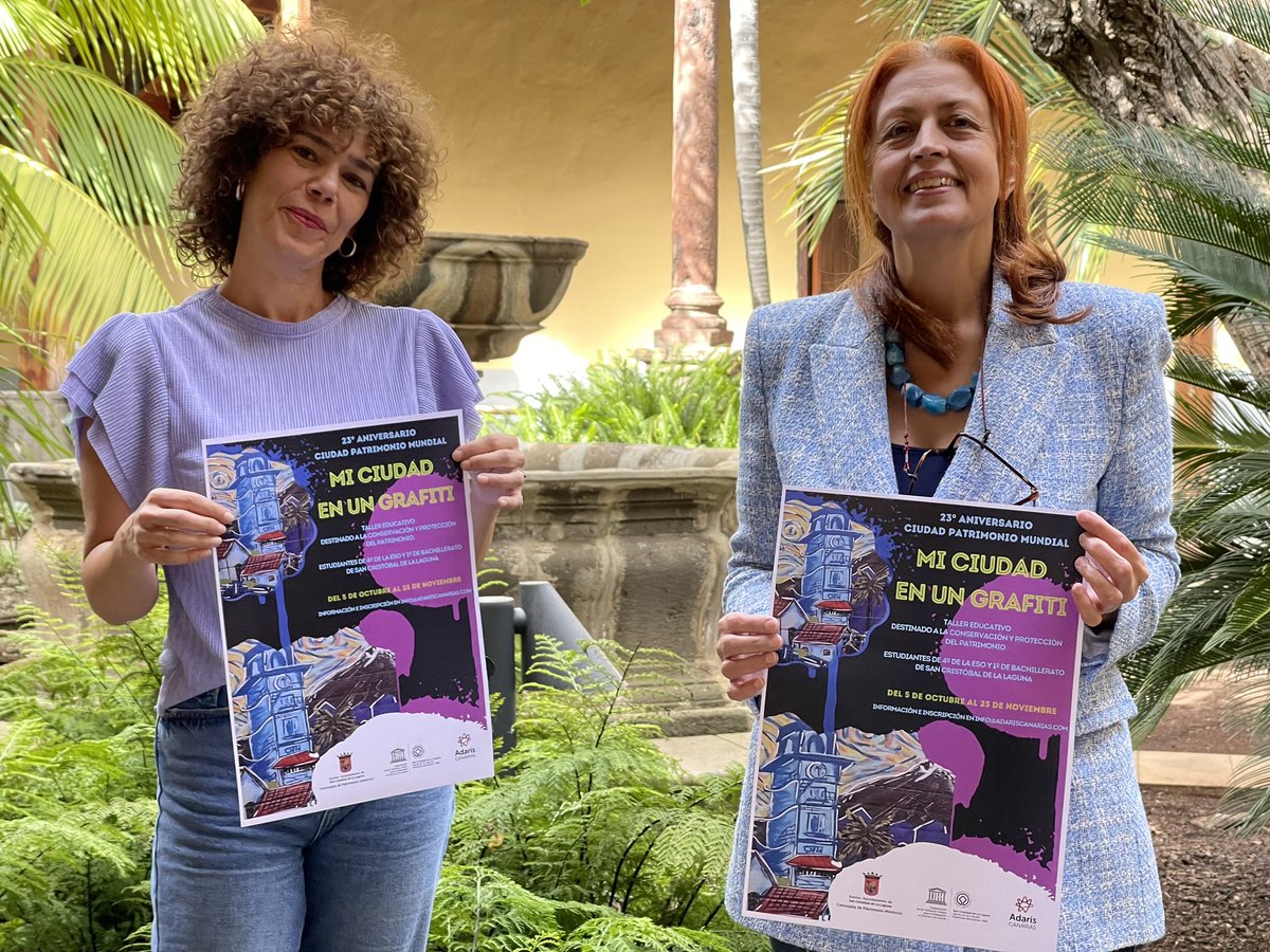 La Laguna invita a los centros escolares a participar en el proyecto ‘Mi ciudad en un grafiti’ para combatir las pintadas y cuidar el patrimonio 👏