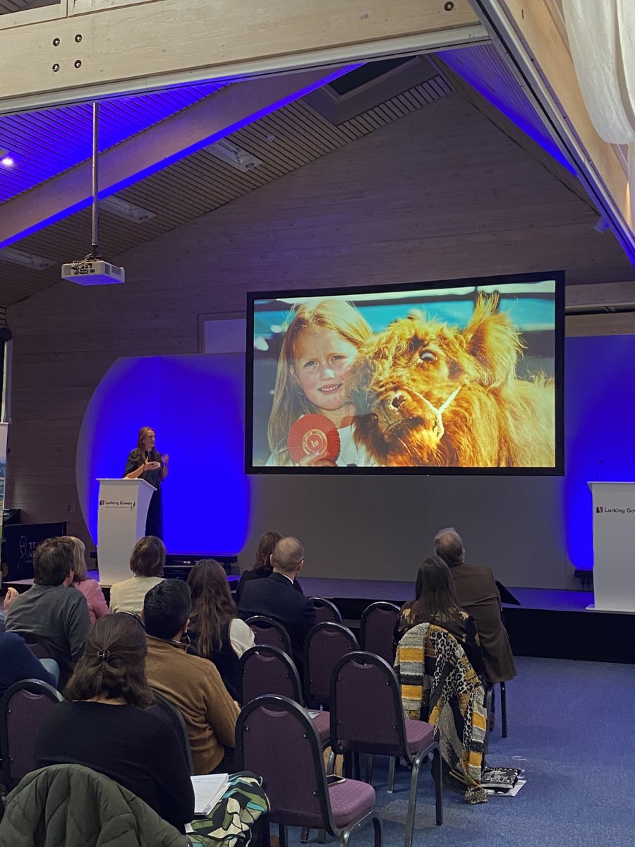 Thank you to ⁦<a href="/IzziRainey/">IzziRainey</a>⁩ for an emotive and inspiring presentation from ⁩ on diversification in cattle farming. A great presentation to wrap up our #farming conference. ⁦<a href="/CLAEast/">CLA East</a>⁩ #CLAInsurance #afc