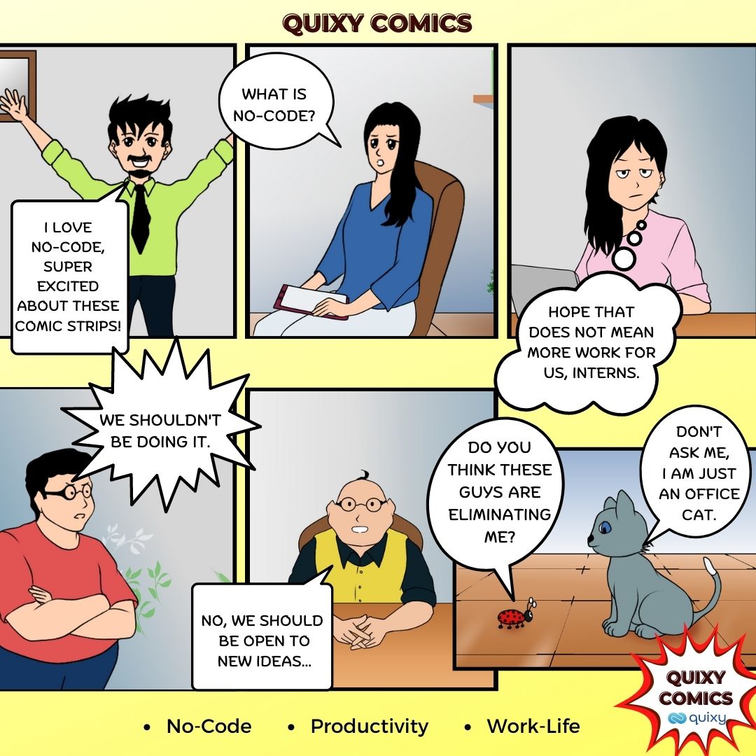 VividMindsHQ's tweet photo. Once upon a time...

Ummm NO! Not going backwards anymore, only moving forward to the future!

Introducing Quixy comics, a progressive world about no-code, productivity and work-life, with a pinch of fun to inspire you! #MeetTheCharacters #Thrive2022 #Nocode #Launch #Quixycomics https://t.co/ZSI4oiBzAQ