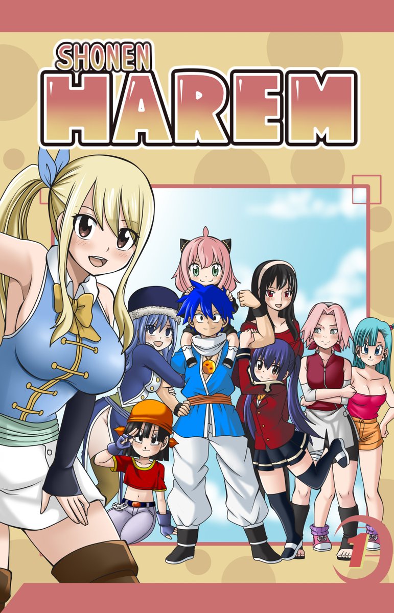 DMAYaichi's tweet photo. Shonen Harem Volume 1 Cover https://t.co/6SPbQ8IuIa