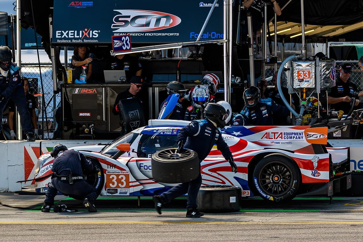 SeanCreechMS's tweet photo. So proud of the effort by the entire team last weekend - mechanics, engineering, tires, fuel, and drivers. One of the hardest-working crews out there.
#IMSA
#MotulPetitLeMans
#AltaEquipmentCompany
#UptimeMatters
#FocalOne https://t.co/eo7P10qIPT