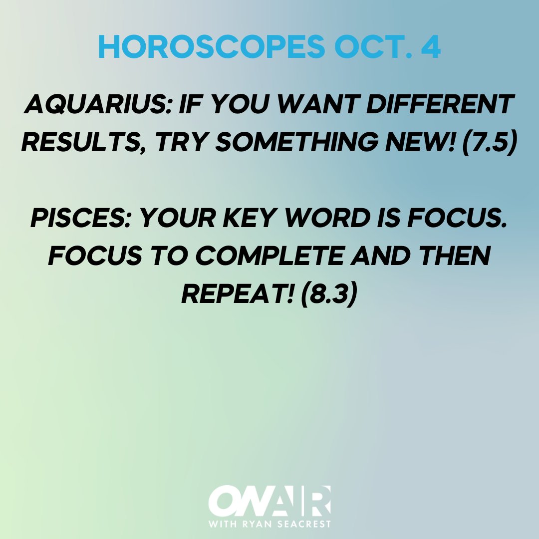 Horoscopes are back! 🔮 How's your day stacking up??
