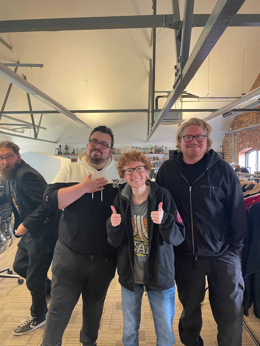 yogscast's tweet photo. Such a pleasure having Yogs memer extraordinaire @DrakonAstron down in Bristol visiting YogTowers. Really great meeting you in person, Lewis is a huge fan! https://t.co/z6Zwpa4XIn