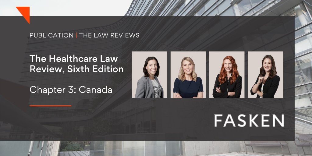 Fasken lawyers Zohar Levy, Laurie Turner, Victoria Mitrova and Heather Whiteside are contributing authors of the third chapter of The Healthcare Law Review (6th Edition). Read chapter 3 to learn about Canada’s #healthcare system (PDF): bit.ly/3UNsVbn #Canada #HealthLaw