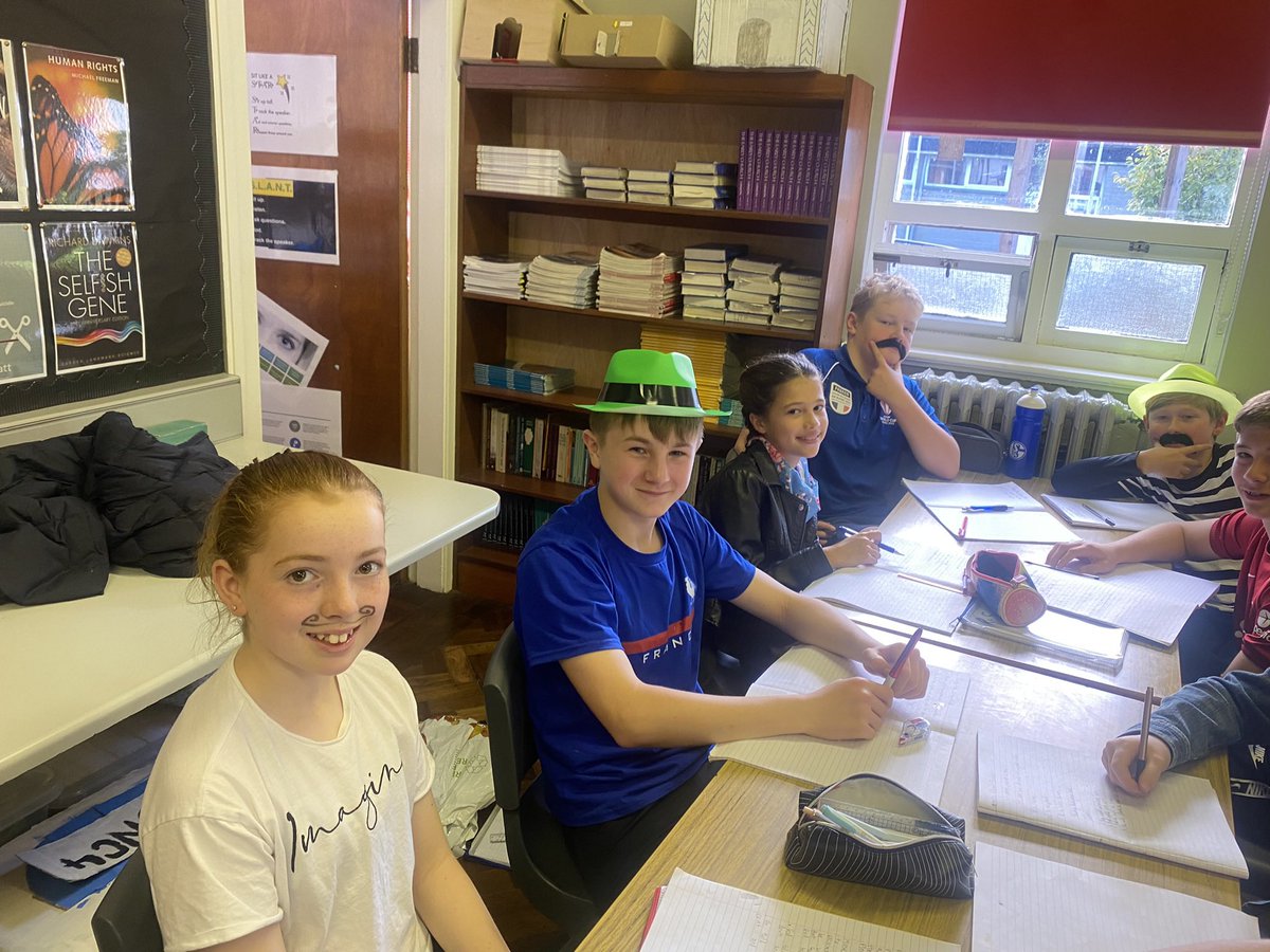 ReligiousStBHS's tweet image. As part of their Exodus to Exile unit, Yr 9 participated in a critical thinking task last week. Each group had a different ‘thinking hat’ and evaluated the call of Moses from different perspectives. We loved that they arrived to class in their European Day of Languages costumes!