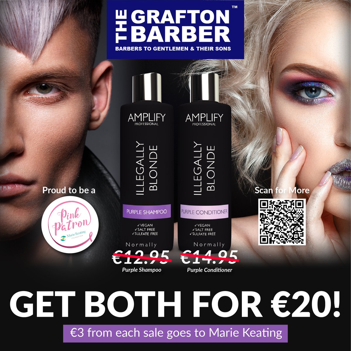 GraftonBarber's tweet photo. We’re proud to once again be a #PinkPatron & support the incredible work of the @MarieKeating Foundation this October! Purchase our special #AmplifyProfessional bundle and €3 from every sale will go directly to fight Breast Cancer. Grab yours now! 👇🏻
https://t.co/m0k73pqEtm https://t.co/8NdXCYx6M3