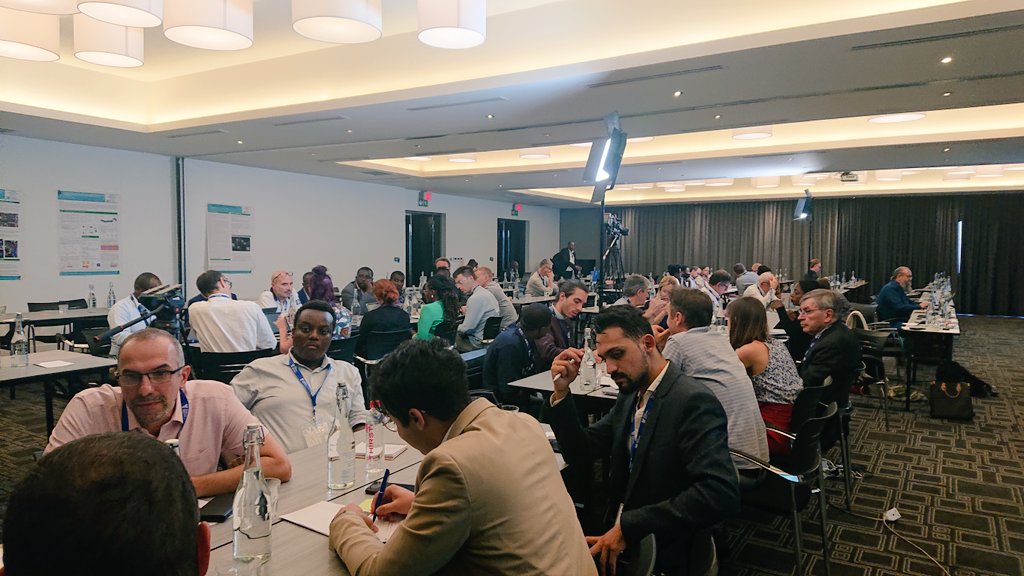 leapRE_EU's tweet photo. 🟢 Lots of exchanges happening at the @leapRE_EU Stakeholder Forum! 
🤝🏾 Partners from the different #LEAPRE projects are sharing experiences and learnings during the clustering session. 
🚀 Future collaborations are ahead to boost #renewableenergy research! 
#LRSF #EUAfrica https://t.co/DHXkVnnLdW