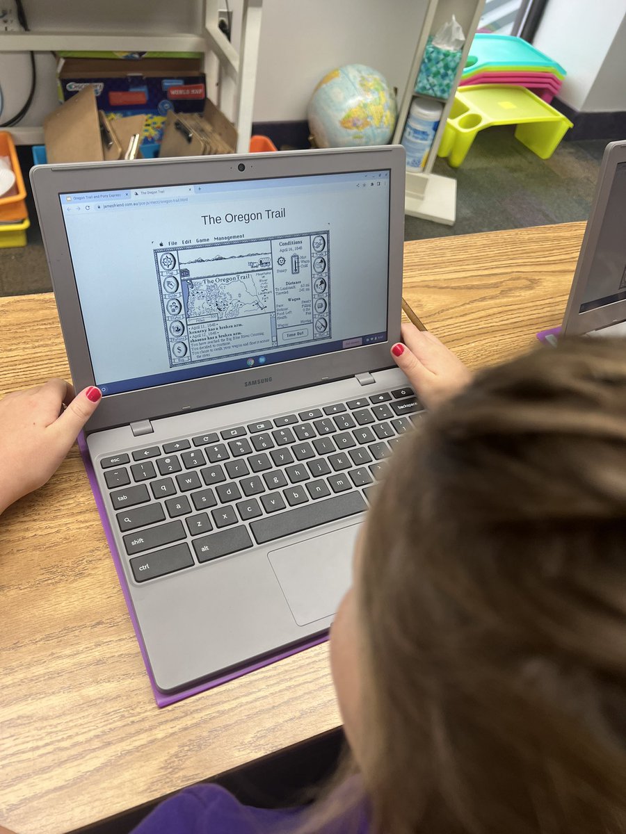 Thank you <a href="/NuckolsNews/">NuckolsNews</a>! We’re on the Oregon Trail this morning. So many childhood memories of ELP with Mr. J.