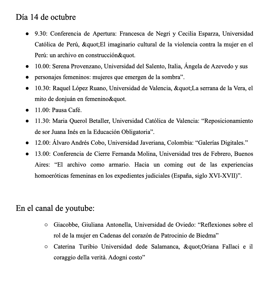EscritorasE's tweet photo. Para todos los que os habéis interesado por asistir al Seminario Internacional "Saliendo del Archivo: de Literatura y Otras Monstruas" los días 13 y 14 de octubre en la @FFilologiaUS , aquí os dejamos el programa.
📍 Aula 201 (Aula Magna)
También se podrá seguir online. https://t.co/VA3qgkWAp4